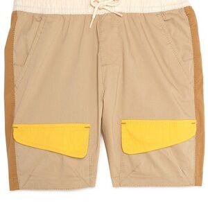 Boy’s tan Color Block mustard Explorer wrinkle resistant shorts size XL (14-16)‎